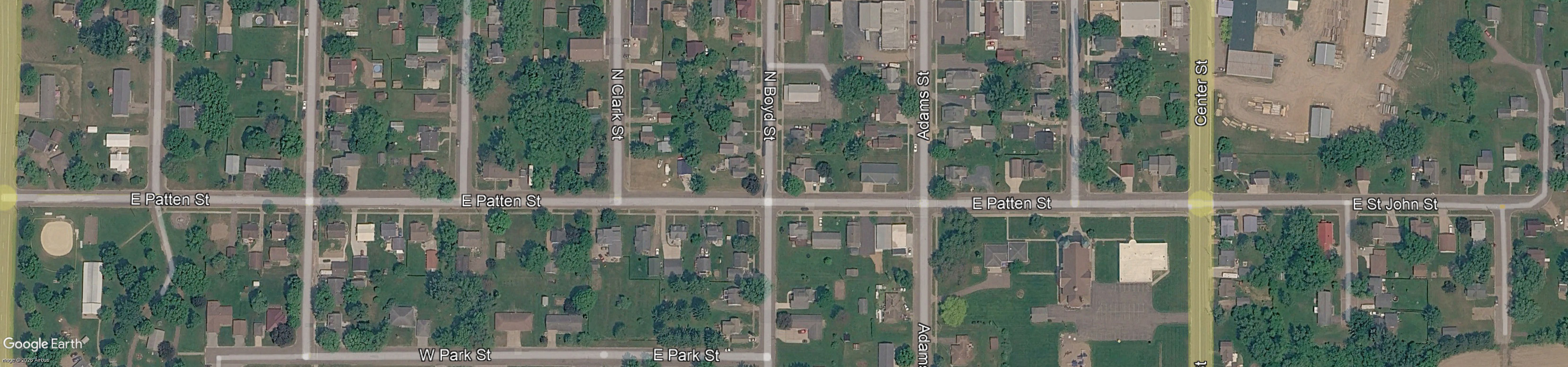 Aerial image of project boundary. Source: Google Earth.